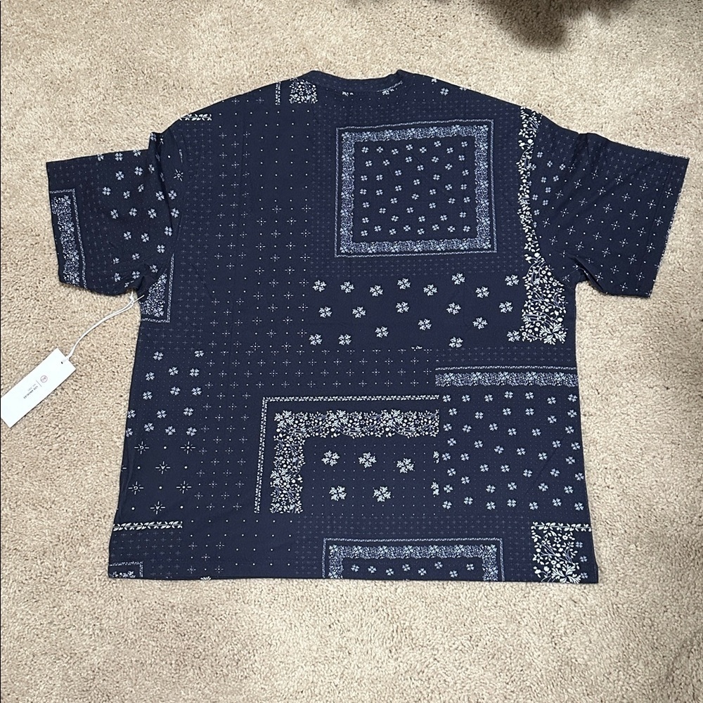 AG Jeans – Karter Ex-Boyfriend Tee – Bandana Deep Navy – Size Medium – NWT - Picture 7 of 7